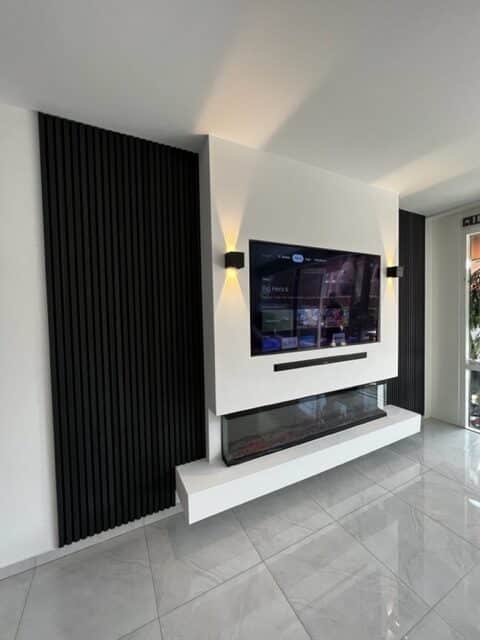 Akoestische wandpanelen zwart eiken