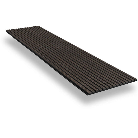 Akoestische wandpanelen - 280 x 60 x 2.2 cm - Gerookt Eiken - Lattenwand - Akupanel