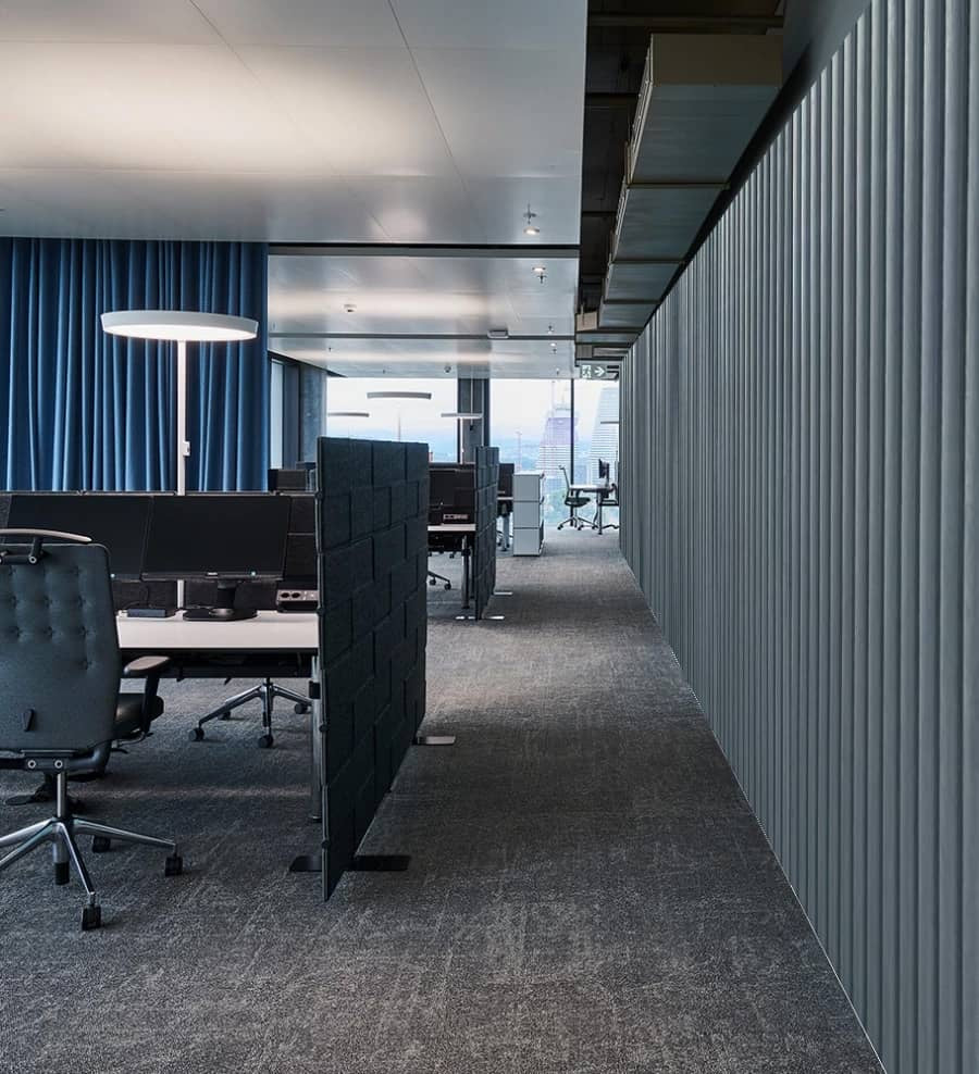 Akoestische panelen 280 x 60cm - Suede - Grijs