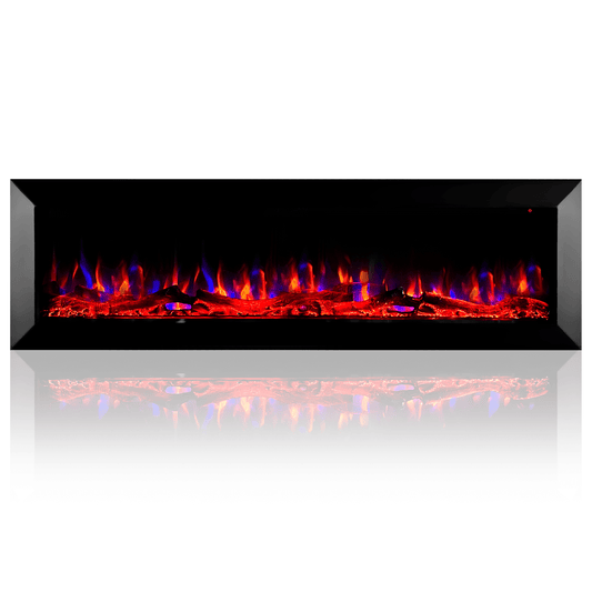 Modern Steel 128cm - sfeerhaard - Zwart