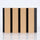 Composiet Gevelbekleding - Lattenwand Wandpanelen - 3D nerf - 290 x 22 cm - Naturel eiken