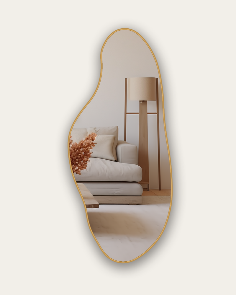 Organische Spiegel Lys – Ovaal - Goud/brons - 180x80cm