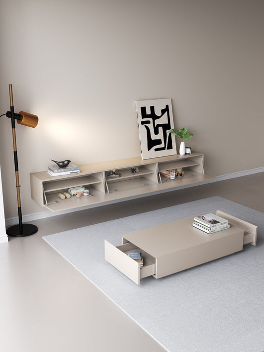 Chic TV Meubel 180cm – Japandi Beige