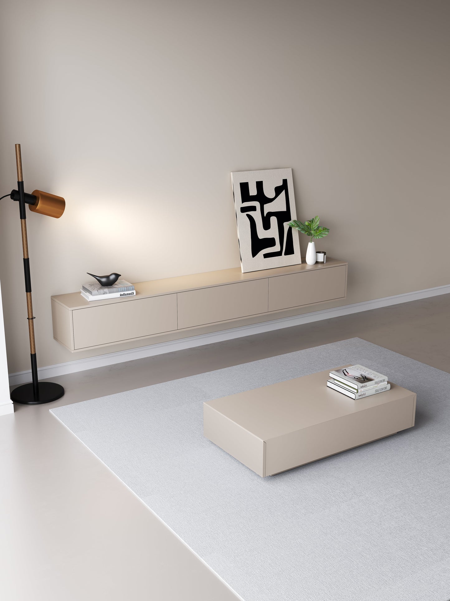Chic TV Meubel 240cm – Japandi Beige