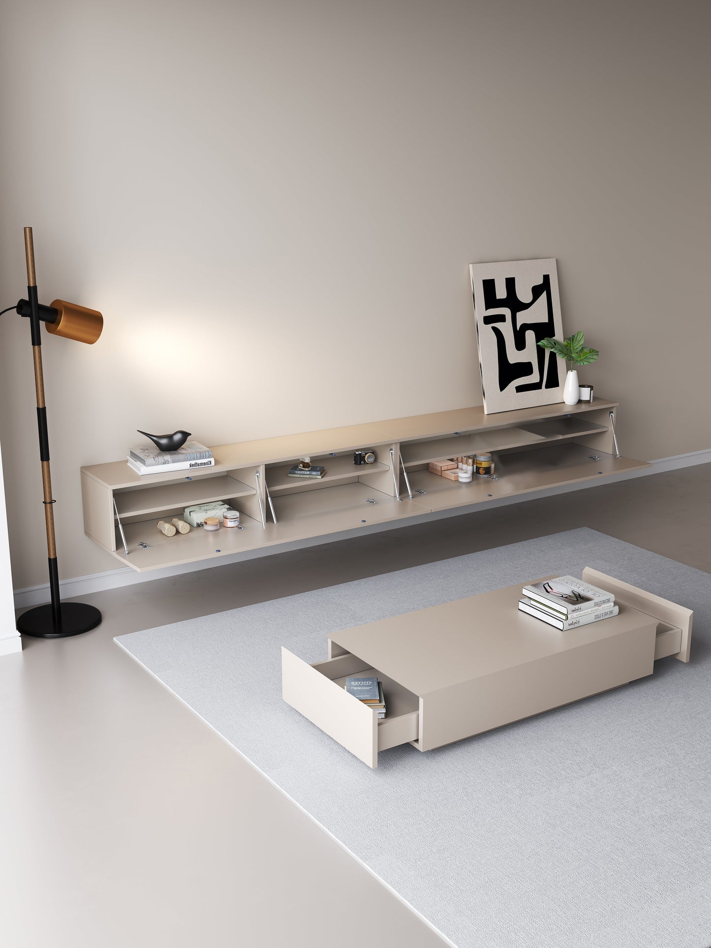 Chic TV Meubel 150cm – Japandi Beige