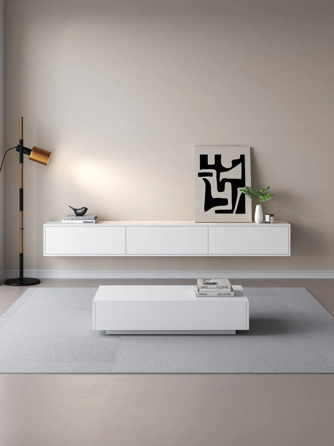 Chic TV Meubel 300cm – Japandi Beige