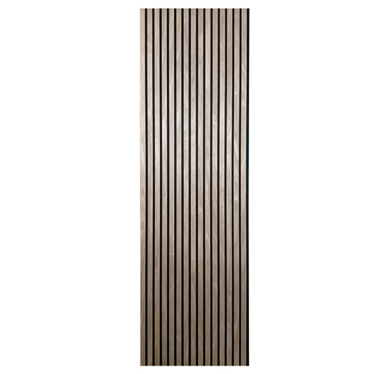Akoestische wandpanelen - 280 x 60 x 2.2 cm - Walnoot Eiken - Lattenwand - Akupanel - 3 zijdig houtfineer
