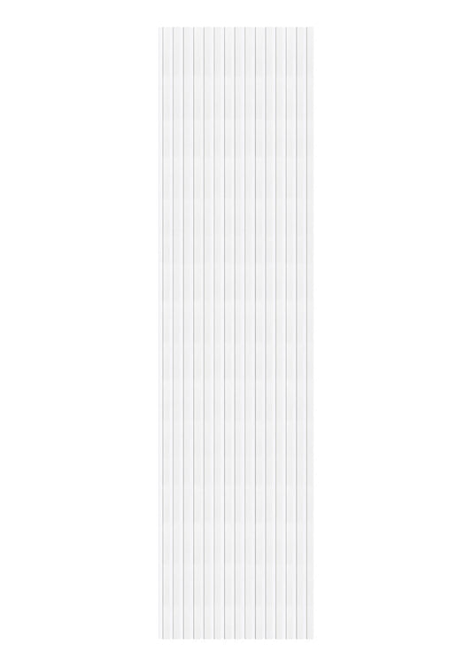 Akoestische wandpanelen - 280 x 60 cm - Wit Eiken met wit vilt - Lattenwand - Akupanel