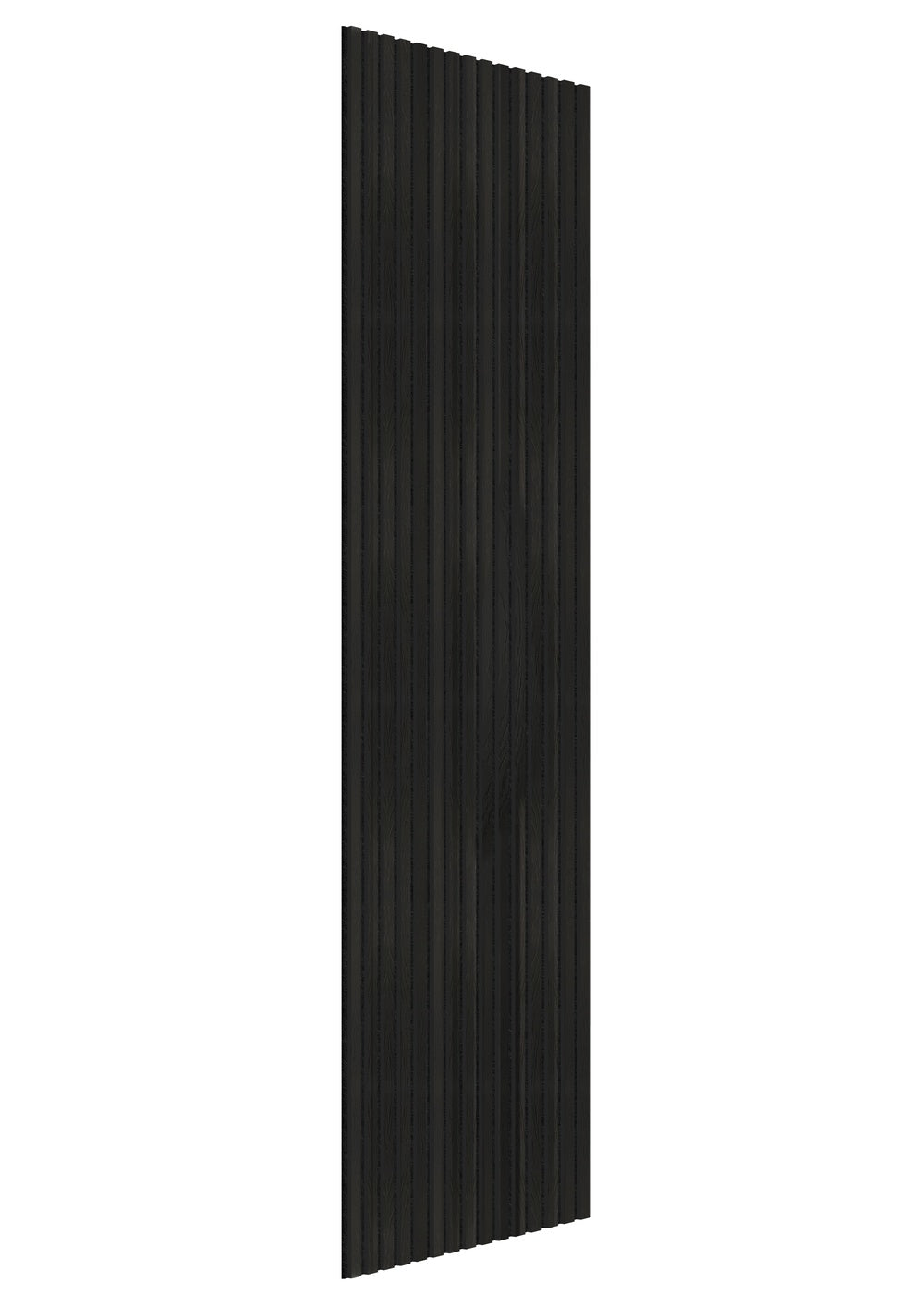 Akoestische wandpanelen - 280 x 60 x 2.2 cm - Zwart Eiken - Lattenwand - Akupanel - 3 zijdig houtfineer