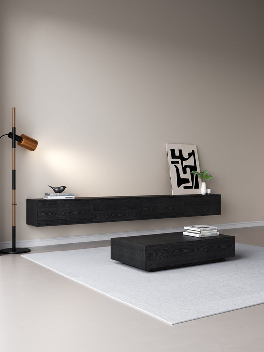 Chic TV Meubel 300cm – Zwart Eiken