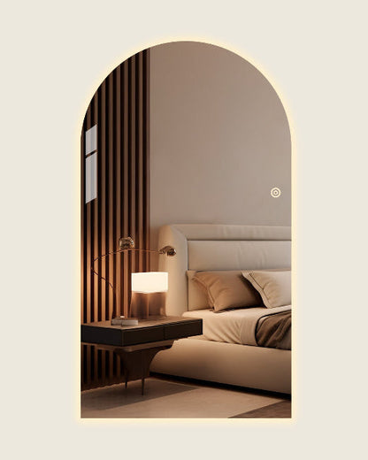Boogspiegel Lys met LED-verlichting – Frameless - 180x100cm