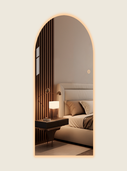 Boogspiegel Lys met LED-verlichting – Frameless - 180x100cm