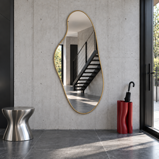 Organische Spiegel Lys – Ovaal - Goud- 180x80cm