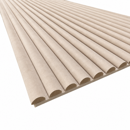 Akoestische panelen  280 x 60cm - Suede - Japandi beige