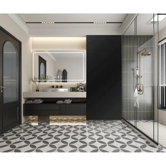 Wandpaneel 280 x 60 cm - Metal black