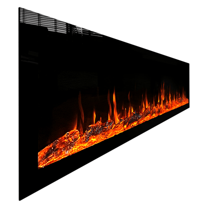 Evoke 183cm - slimline sfeerhaard - Zwart
