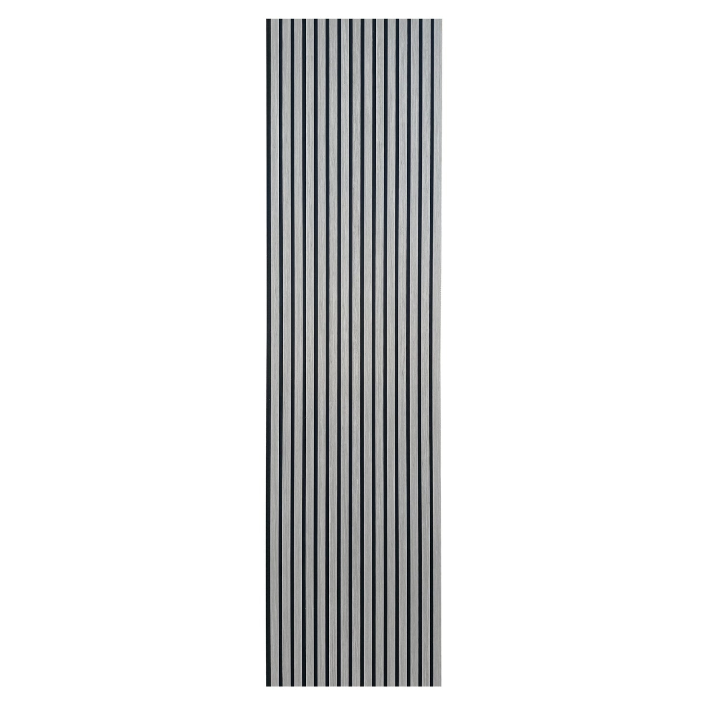 Akoestische wandpanelen - 280 x 60 x 2.2 cm - Grijs Eiken - Lattenwand - Akupanel - 3 zijdig houtfineer