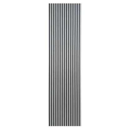 Akoestische wandpanelen - 280 x 60 x 2.2 cm - Grijs Eiken - Lattenwand - Akupanel - 3 zijdig houtfineer