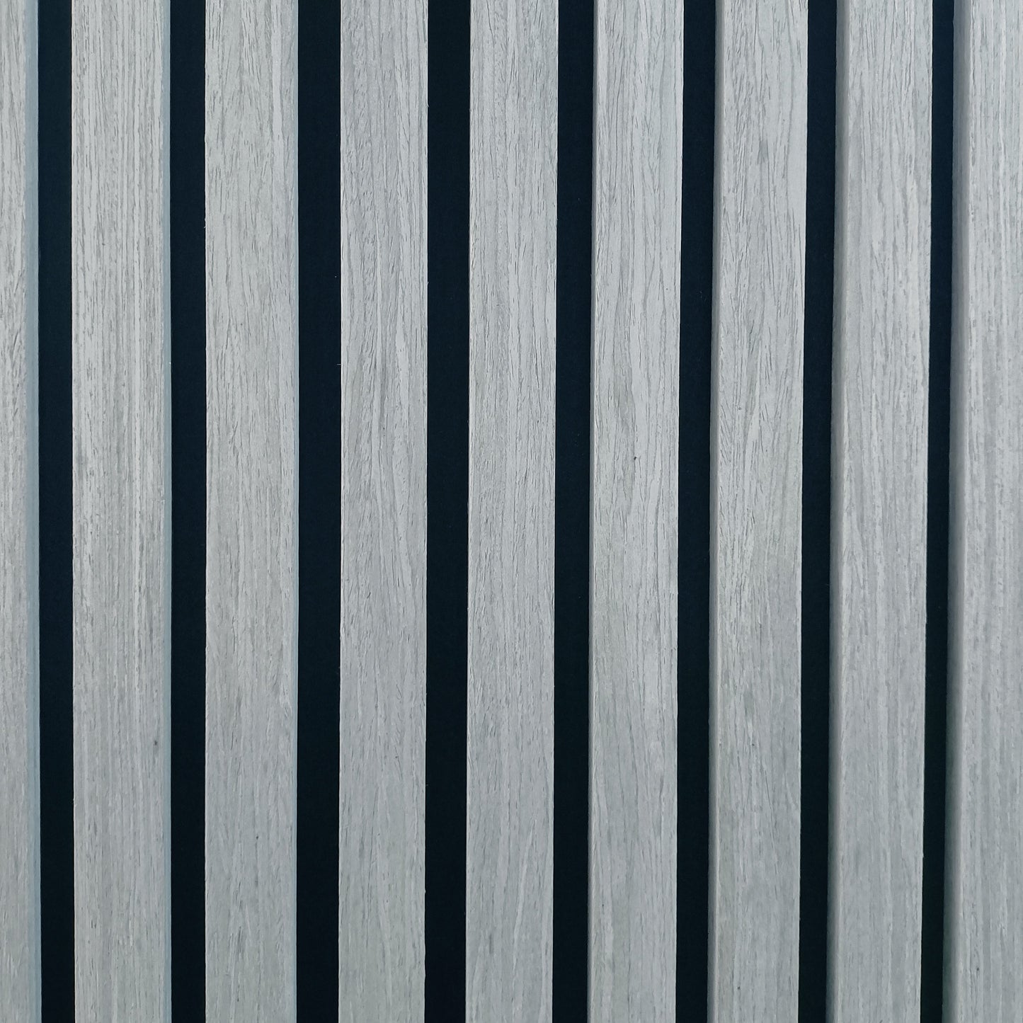Akoestische wandpanelen - 280 x 60 x 2.2 cm - Grijs Eiken - Lattenwand - Akupanel - 3 zijdig houtfineer