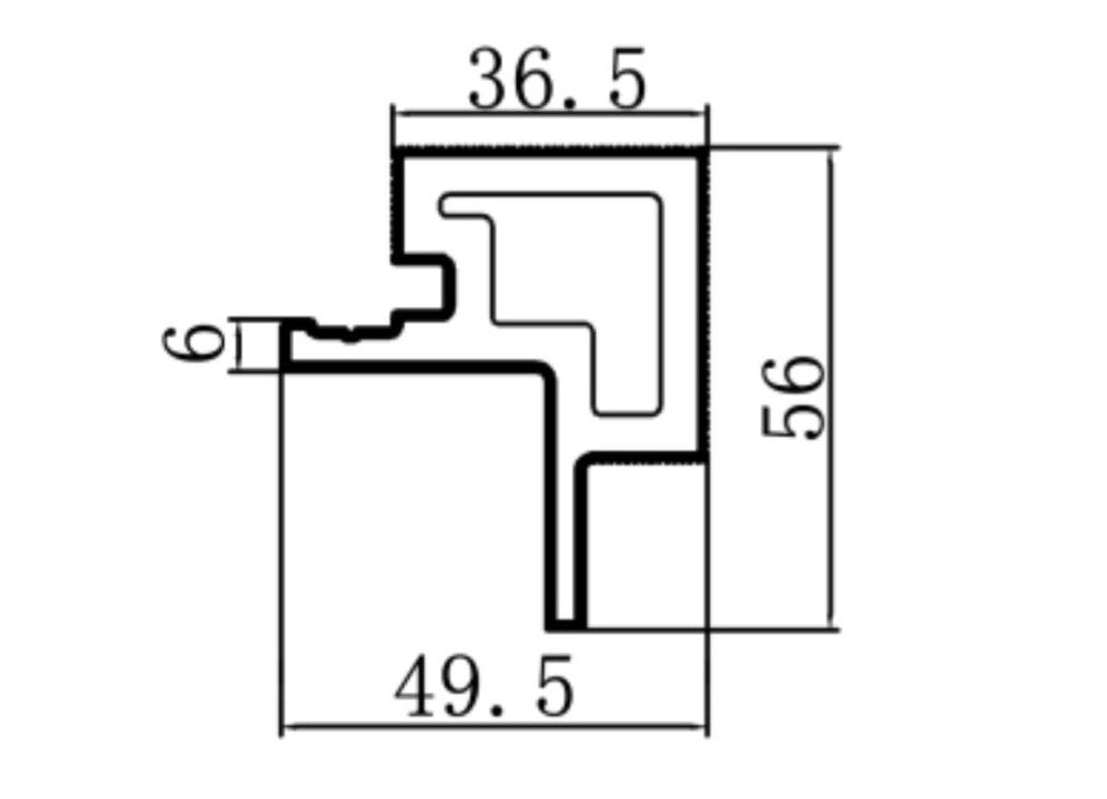 Hoekprofiel Buitenhoek Buitenpaneel - Gevelbekleding Composiet 3D - Grijs eiken - 290cm