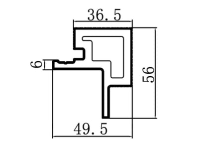 Hoekprofiel Buitenhoek Buitenpaneel - Gevelbekleding Composiet 3D - Grijs eiken - 290cm