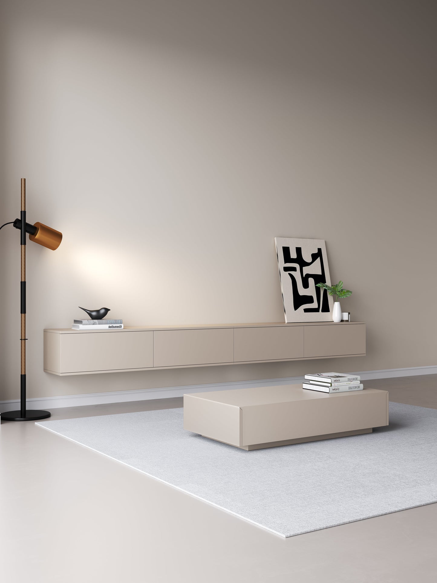 Chic TV Meubel 300cm – Japandi Beige