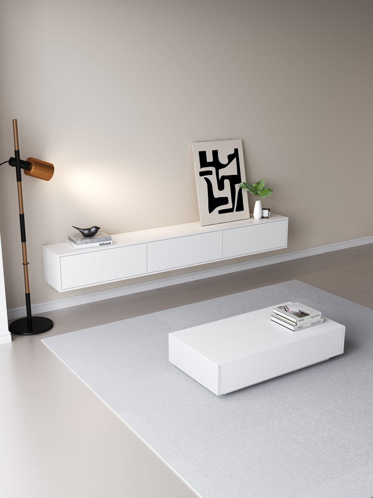 Chic TV Meubel 180cm – Pure White – Wit