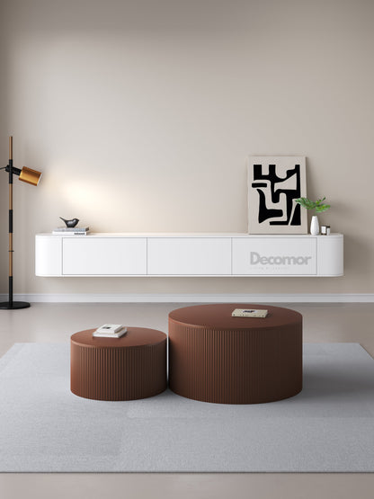 Chic TV meubel Rond - 272cm - Wit