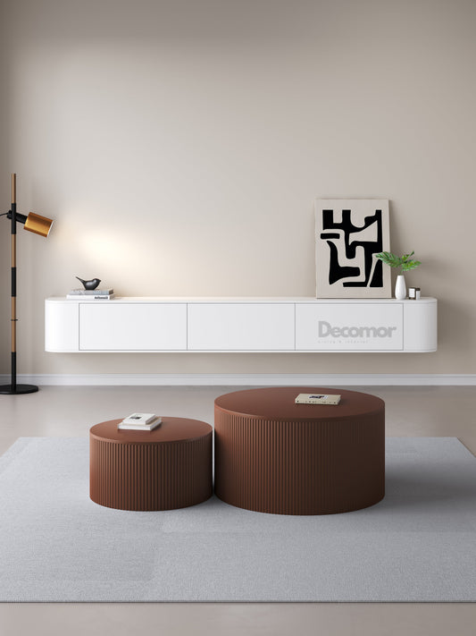 Chic TV meubel Rond - 272cm - Wit