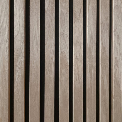 Akoestische wandpanelen - 280 x 60 x 2.2 cm - Walnoot Eiken - Lattenwand - Akupanel - 3 zijdig houtfineer