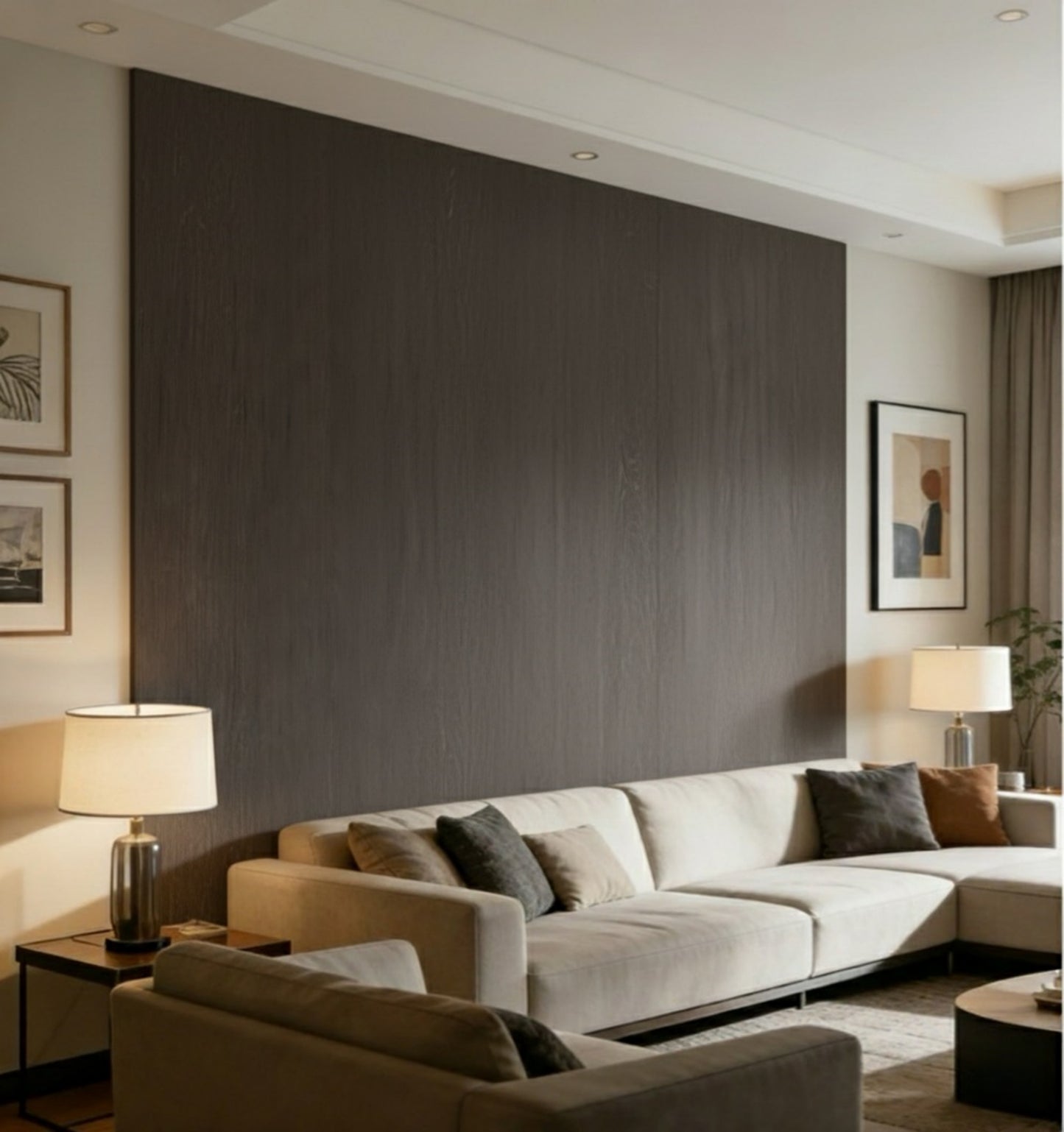 Houten Wandpaneel - Wood serie - 280 x 122cm - Gerookt eiken