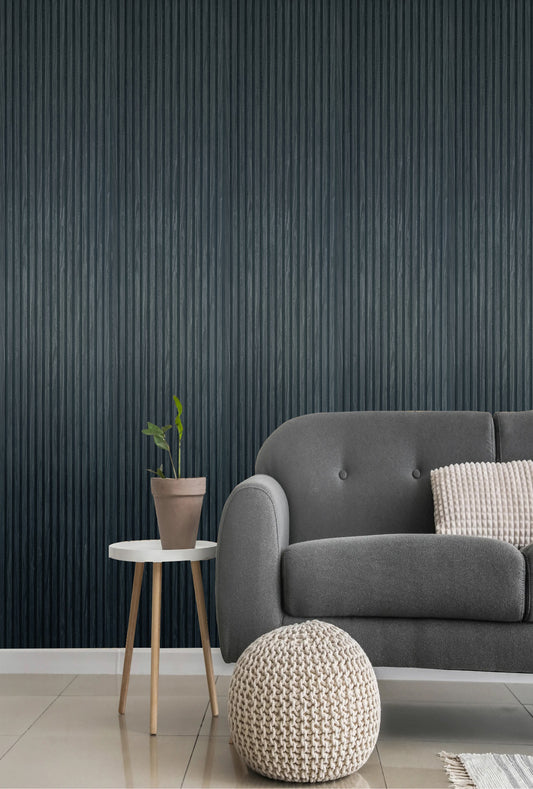 Akoestische wandpanelen - 280 x 60 x 2.2 cm - Zwart Eiken - Lattenwand - Akupanel - 3 zijdig houtfineer
