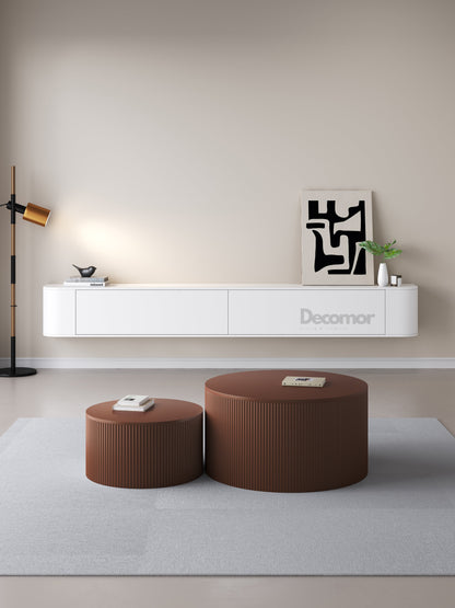 Chic TV meubel Rond - 180cm - Wit