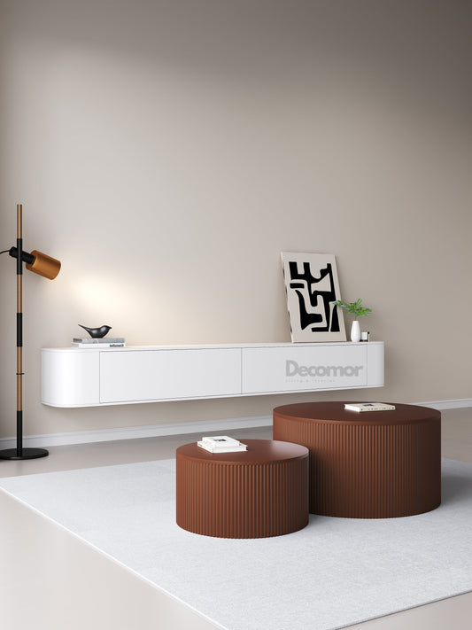 Chic TV meubel Rond - 180cm - Wit